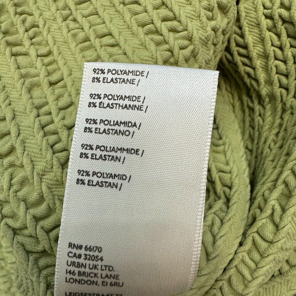 Free People Women's Gabby Seamless Midi Dress Long Sleeve Open Back Green Sz M/L - Picture 9 of 13